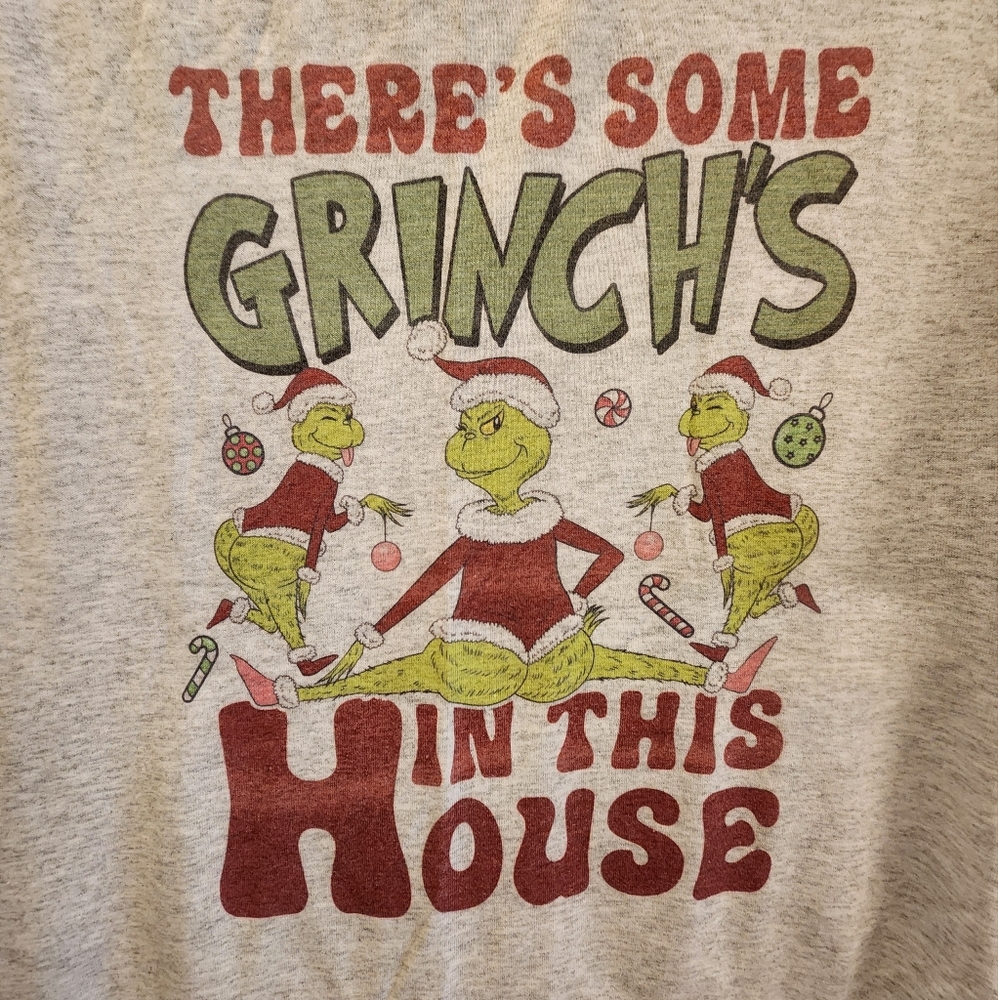 NWT Grinches In This House Tee Size XL Sublimation Christmas Boutique Shirt